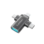 مبدل USB OTG به microUSB / لایتنینگ / USB-C ارلدام مدل ET-OT80 - تصویر 2