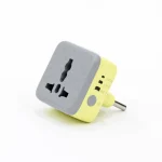 محافظ برق و مبدل 3 به 2 هوشمند تایمردار هادرون مدل Hadron HTH P103 با گارانتی 36 ماهه شرکتی(زرد)