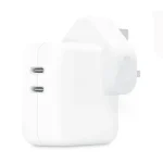 شارژر دیواری 35 وات اپل سه پین مدل Apple A2676 با دو خروجی USB-C (اوریجینال) - تصویر 2